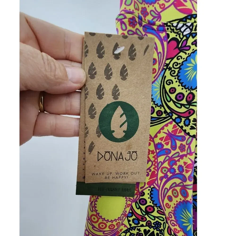 NEW Dona Jo Eco Friendly Skirt‎ Day Of The Dead Athletic Skirt Size Large